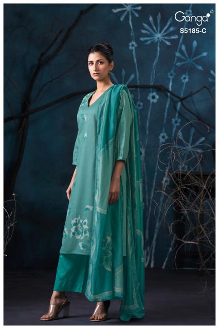 Ganga daanya 5185 printed dress material wholesale